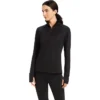 2022 Ariat Womens Venture 1/2 Zip Sweatshirt 10041395 - Black