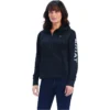 2022 Ariat Womens TEK 1/2 Zip Hoodie 10041676 - Black