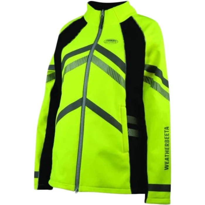 Weatherbeeta Adults Reflective Softshell Fleece Lined Jacket Hi Vis Yellow 1005271 Colour Yellow