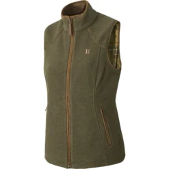 2022 Harkila Womens Sandhem Fleece Waistcoat 120109830 - Willow Green Melange