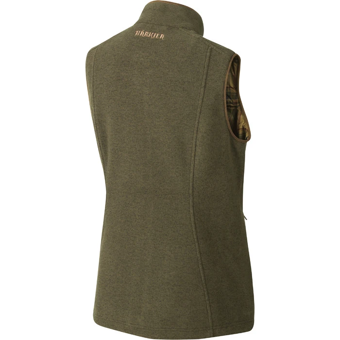 2022 Harkila Womens Sandhem Fleece Waistcoat 120109830 - Willow Green Melange - Image 2