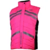 Weatherbeeta Adults Reflective Quilted Gilet Hi Vis Pink 1005273 Colour Pink