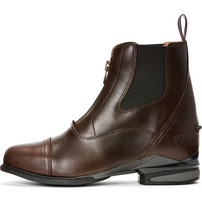 Ariat Womens Devon Nitro Zip Paddock Boots Wax Chocolate - Image 2