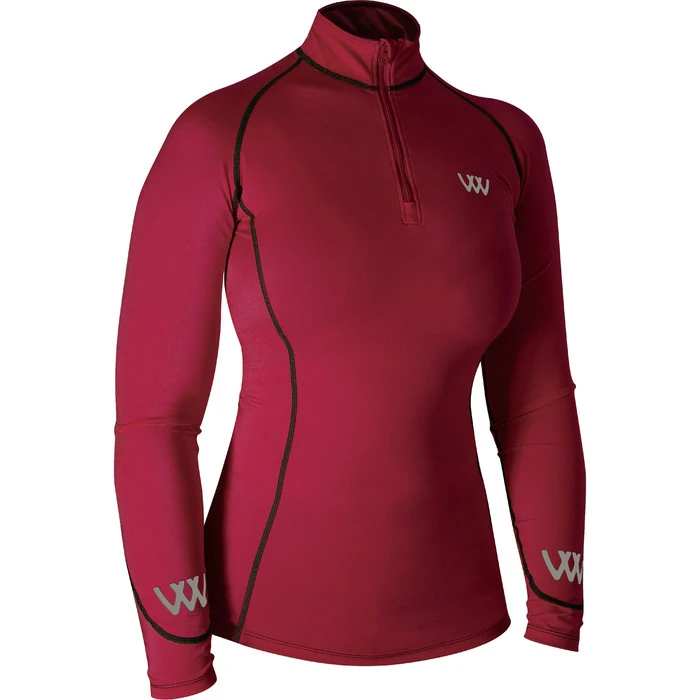 Woof Wear Womens Performance Riding Shirt - Shiraz Colour Shiraz