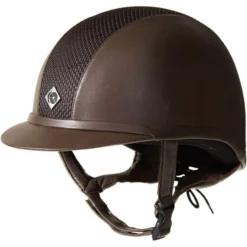 Charles Owen AYR8 Plus Limited Edition Leather Look Helmet - Brown