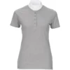 Pikeur Womens Turnier Shirt Crystal Buttons - Light Grey Melange