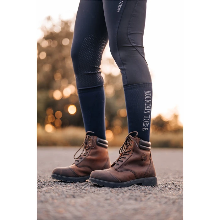 2022 Mountain Horse Womens Wild River Laced Paddock Boots - Brown - Image 2