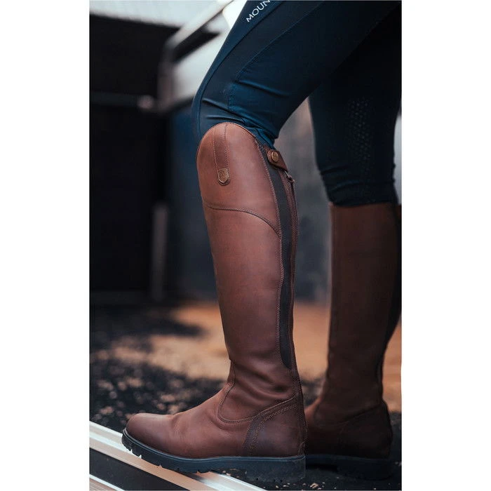 2022 Mountain Horse Womens Wild River Long Riding Boots - Brown Colour Brown - Image 2